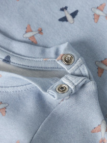 NAME IT Langærmet Body Hop Blue Fog